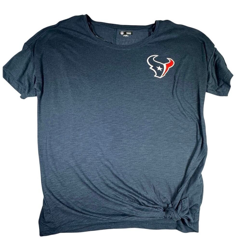 Houston Texans Shirt Graphic Navy Blue L